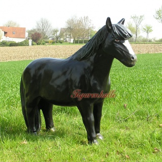 Pferd Dekofigur Pony Figur Lebensgroß Reiterhof - Vorschau 1