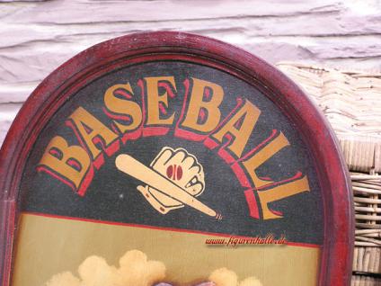 Antik Baseball Schild Wandbild Deko Holz Nostalgie Sport Bar - Vorschau 4