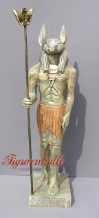 Anubis Figur Statue Skulptur Dekoration Ägypten Stein Optik