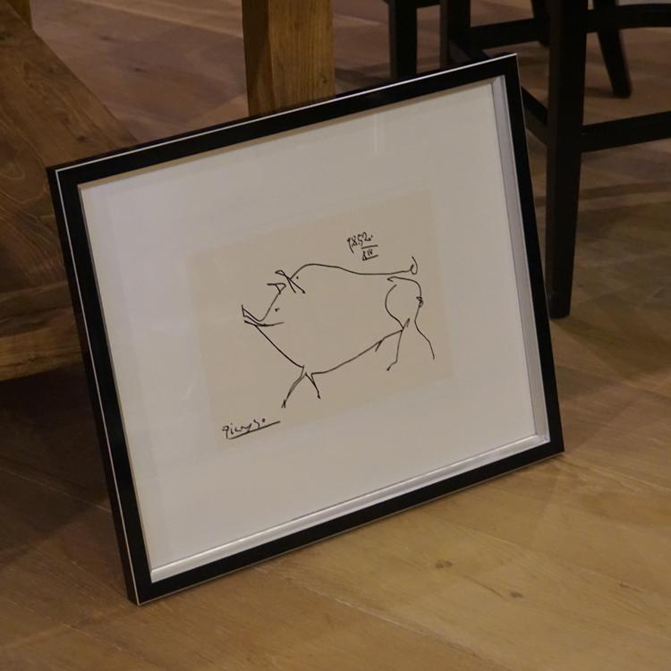 Das Schwein Kunstkarte Pablo Picasso