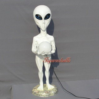 Alien Außerirdischer Dekofigur Figur Lampe
