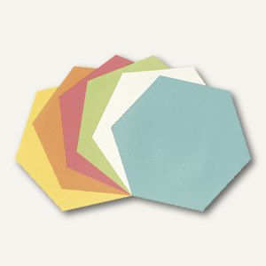 officio Moderationskarten " Wabe", 16.5 x 19 cm, farbig sortiert, 250 Stück