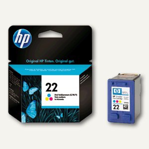HP Tintenpatrone Nr.22, 5 ml, color, C9352AE