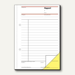Sigel Formular Rapport/Regiebericht, A5 hoch, durchschreibend, SD025