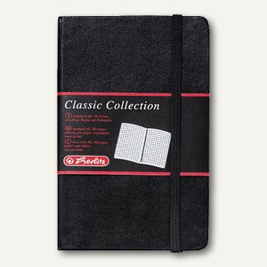 Herlitz Notizbuch Classic Collection, DIN A6, 96 Blatt 80g/m², kariert, 10789436