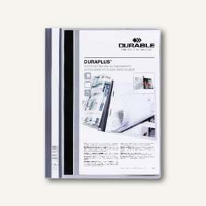 Durable Duraplus Angebotshefter DIN A4, grau, 25 Stück, 2579-10
