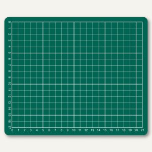 rillstab Schneidematte - DIN A5, 220 x 153 x 3 mm, cm-Raster, grün, 82600
