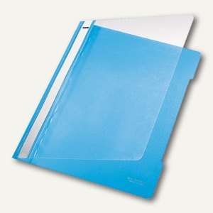 LEITZ Kunststoff-Schnellhefter DIN A4, 250 Blatt, PVC, hellblau, 4191-00-30