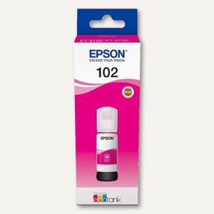 Epson Tinte 102 für EPSON EcoTank, bottle ink, magenta, 70 ml, C13T03R340