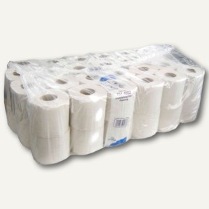Toilettenpapier Basic 2-lagig, 100 x 120 mm, Altpapier, weiß, Großpack 48 St.