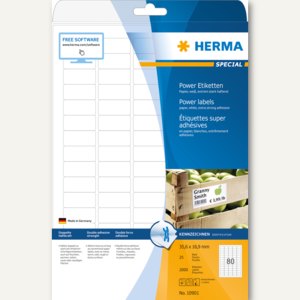 Herma Power Etiketten SPECIAL, 35.6 x 16.9 mm, 2.000 Stück, 10901