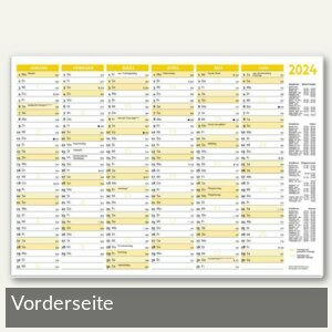 RNK Tafelkalender DIN A5, 6 Monate/1 Seite, 21 x 14.8 cm, Karton, 2911/24