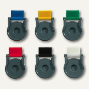 Kunststoff-Foldback-Klammer BRUTUS, 19 mm, farbig sortiert, 12 Stück, 0716-95
