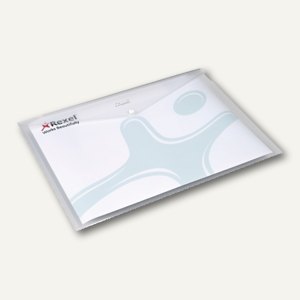 Rexel Dokumententaschen ICE für DIN A4, transparent klar, 5 Stück, 2101660