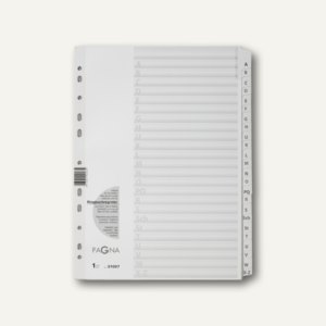 Pagna Karton-Register, DIN A4, 160 my, A-Z, weiß, 31007-08