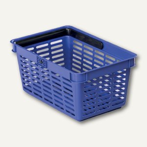 Einkaufskorb Shopping Basket 19 Liter, H 250 x B 400 x T 300 mm, blau