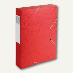 Dokumentenbox CARTOBOX, DIN A4, Karton 500 my, Rückenbreite 60 mm, rot, 16009H