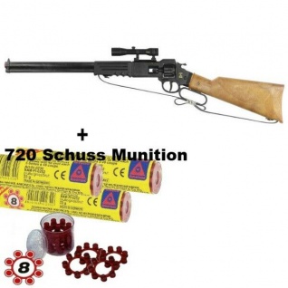 ARIZONA Western Gewehr mit 720 Schuss Munition Kinder Spielzeug Cowboy Indianer