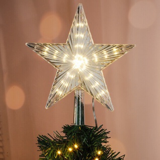 LED Stern 40 LED Lauflicht-Effekt Baumspitze Christbaum Spitze Weihnachtsbaum