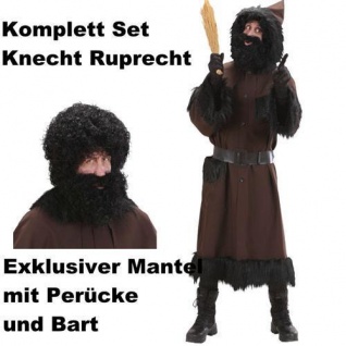 Knecht-Ruprecht-Verkleidung Perücke mit Bart
