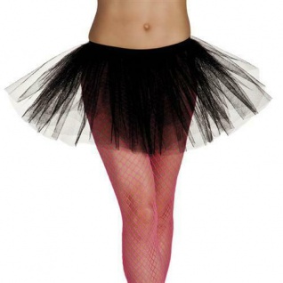 TüTü schwarz Petticoat Junggesellenabschied Kostüm Ballettrock Tutu Partygag