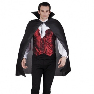 UMHANG mit Stehkragen schwarz Cape - Kostüm Karneval Venedig Vampir Dracula #922