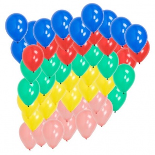 Luftballon Luftballons Deko Helium geeignet bunte Farben 50 Stück Ø 23cm