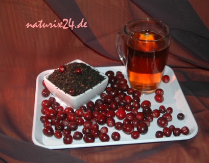 Naturix24 Schwarzer Tee Cranberry 50 g