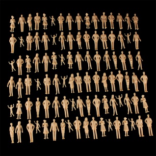 100 Stk. Stehende Modellbau Figuren 1:35 Miniaturfiguren Maßstab 1:32 Menschen