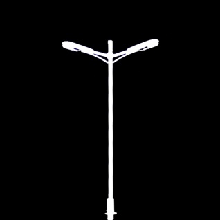 10 Stk. Straßenlaterne H0, Modelleisenbahn Licht Laternen Weiß Leuchten LED H0 DC 3V - Vorschau 1