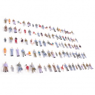 100 Stk. Figuren 1:100 Modellbau Menschen Plastik TT3 Zubehör stehende sitzende