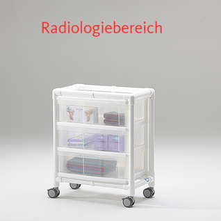 MRT Stationswagen Radiologie Pflegewagen transparent Hygiene RCN
