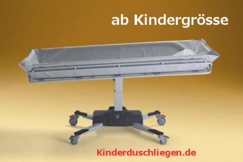 Kindergrösse 160 cm optimierte ÜBERFARHBARKEIT elektrisch 150 kg Duschwagen Duschliege 1