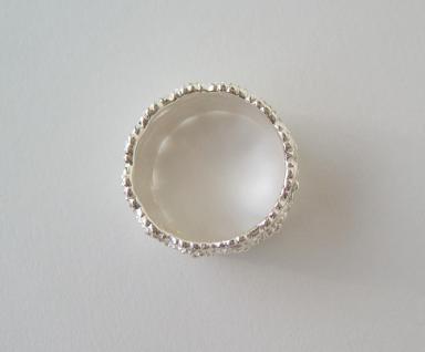 Silber Ring breit matt Silberring Bandring Damen 4