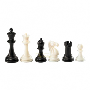 Schachfiguren - Nerva - Kunststoff - Staunton - Königshöhe 95 mm