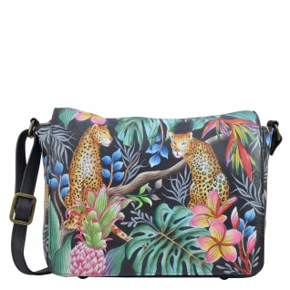 Handbemalte Anuschka Tasche Leather Bag Dreamy Jungle Queen 683-JQN