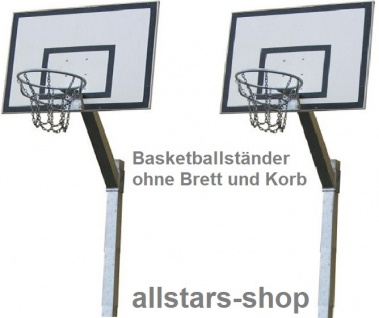 Basketballanlage mit Ständer 3, 20 m verstellbar, Basketballkorb Netz Edelstahl mit rechteckigem Zielbrett 1, 20 x 0, 90 m