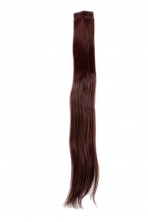 2 Clips Strähne glatt Dunkel-Mahagoni-Braun YZF-P2S25-33 65cm Haarverlängerung