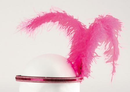 Rubies: Stirnreif Charleston pink Modell 4/170762 Burlesque 20er Jahre 20ies