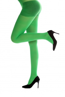 Strumpfhose Pantyhose Damenkostüm Karneval Halloween dehnbar grün S/M WZ-012G