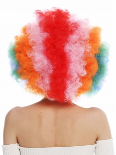 Perücke Afro Herren Damen regenbogenfarben bunt XXL Volumen Wig 31938P-coloured - Vorschau 5