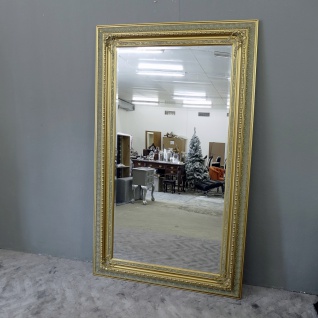 Imposanter Spiegel Wandspiegel Farbe Gold mit Facettenschliff 120 x 200 cm