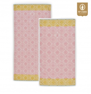 PIP Studio Frottee Serie JACQUARD CHECK Rosa