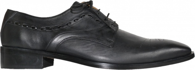 German Wear, Business-schuhe Halbschuhe Lederschuhe mit Ledersohle Schuhe schwarz