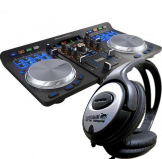 Hercules Universal DJ Controller + Kopfhörer