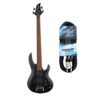 ESP LTD B-204SM E-Bass Black Satin + Kabel