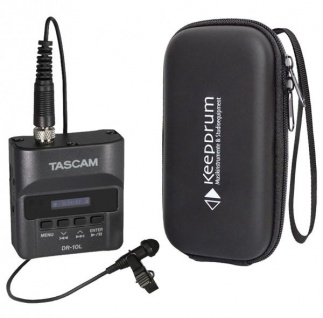 Tascam DR-10L Recorder mit Mikrofon + Soft-Case