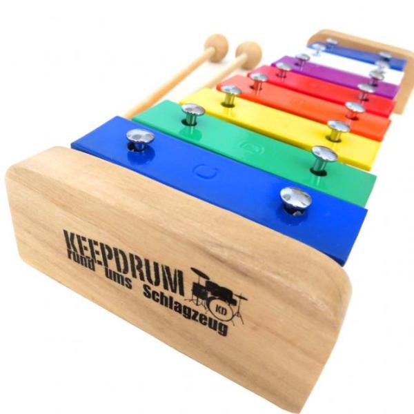 keepdrum  KGS Pro Kinder Glockenspiel aus Holz mit Tasche 