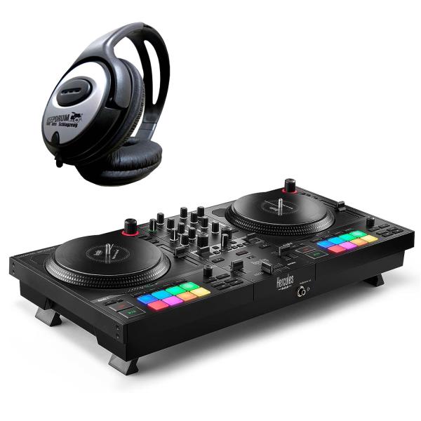 Hercules DJControl Inpulse T-7 DJ-Controller mit Kopfhörer