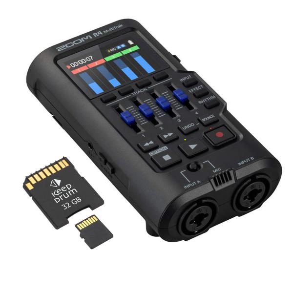 Zoom R4 MultiTrak Audio-Recorder mit Speicherkarte